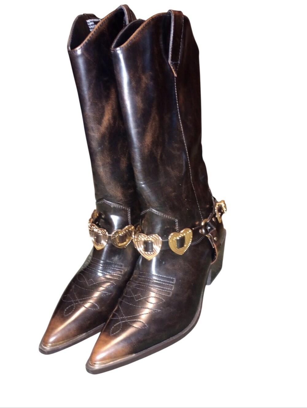 Madden Girl Sweetheart Embillished Western Boots - Women, NWT